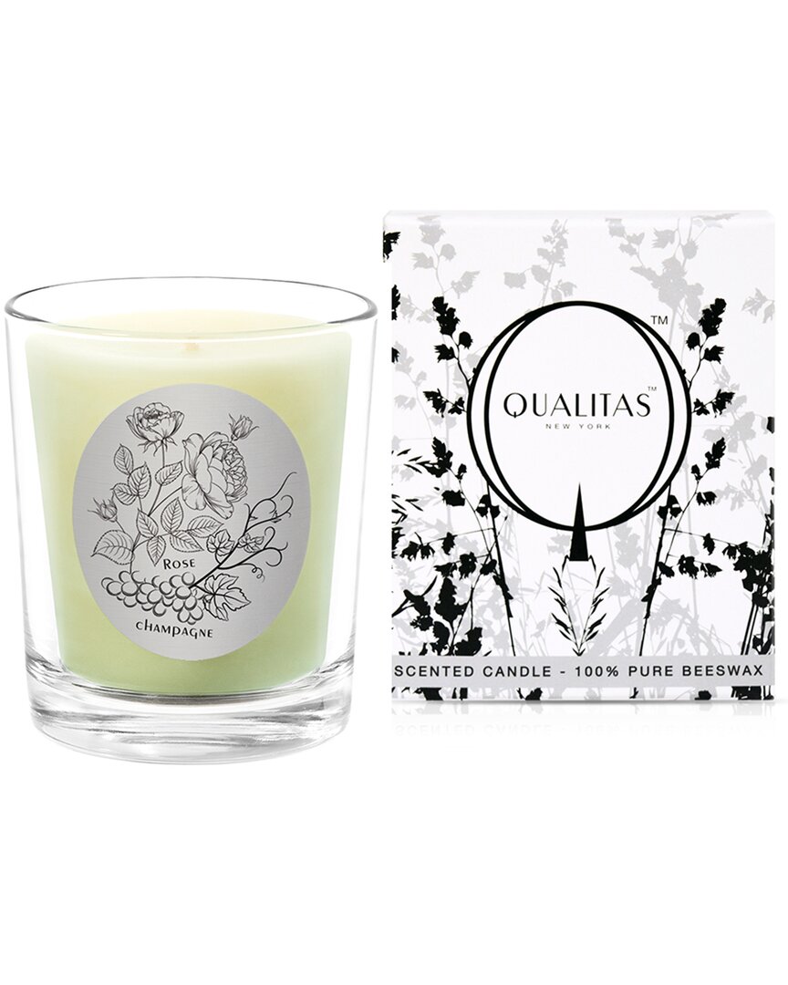 Qualitas Rose Champagne Scented Beeswax Candle