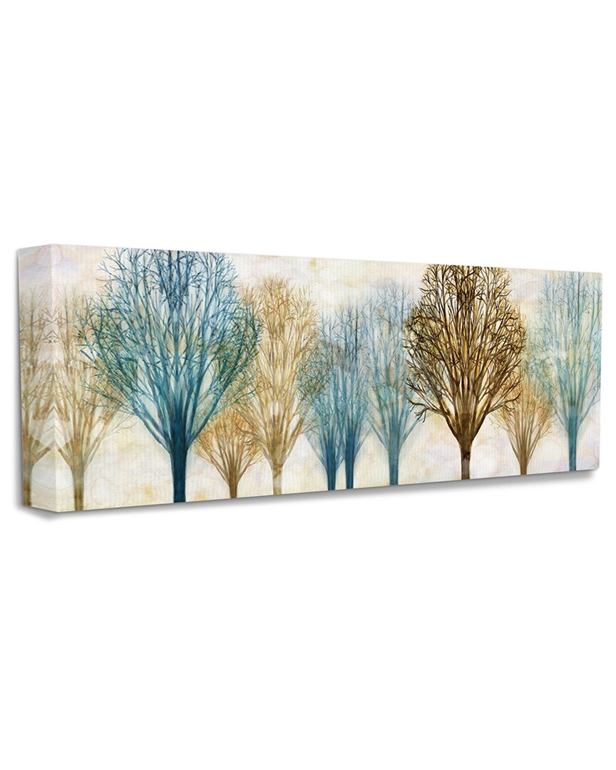Stupell Industries Autumn Tree Forest Bare Branches Blue Brown Stretched Canvas Wall Art By Chris Donovan