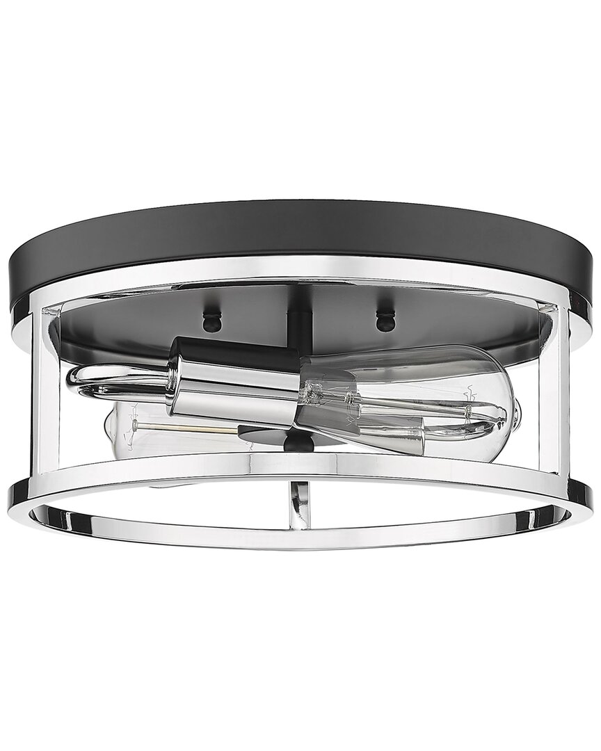 Bethel International 12in Iron Flush Mount