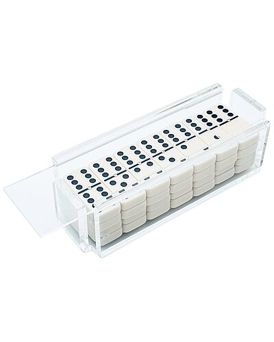 Luxe Dominoes "El Tigre" Domino Set with Ivory Tiles