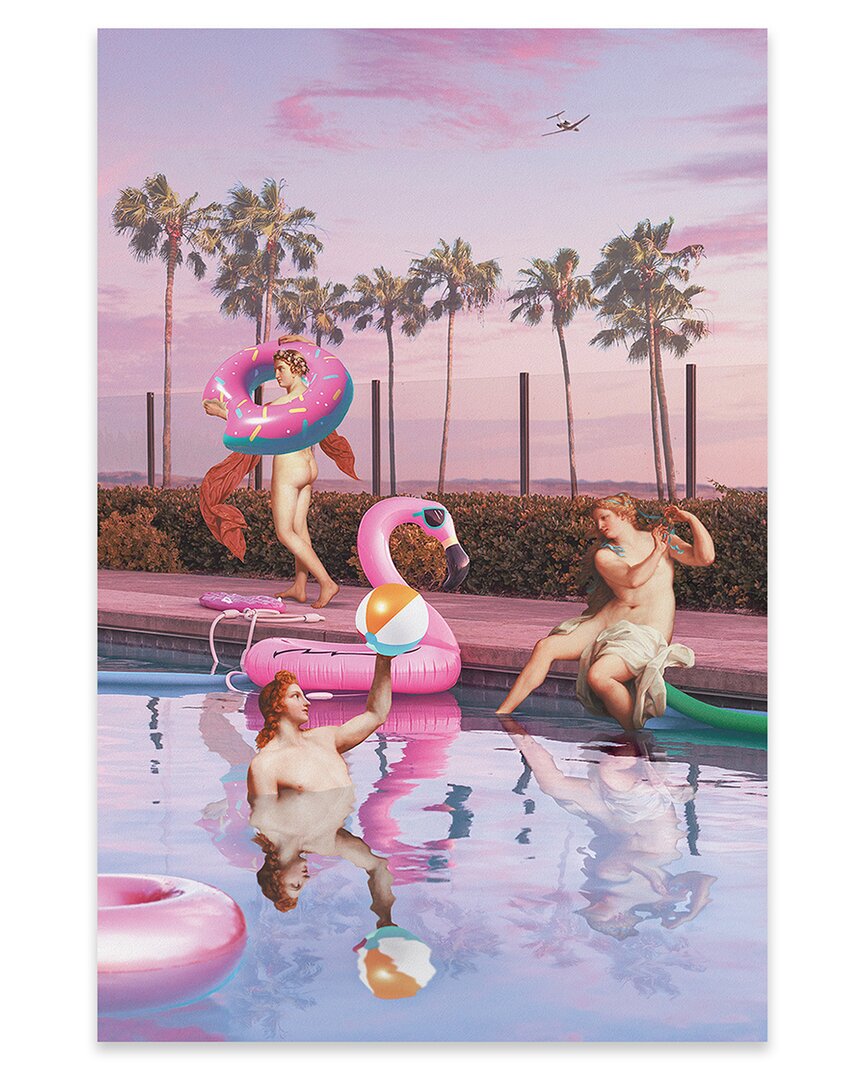 Shop Icanvas Pool Party Print On Acrylic Glass By Jonas Loose