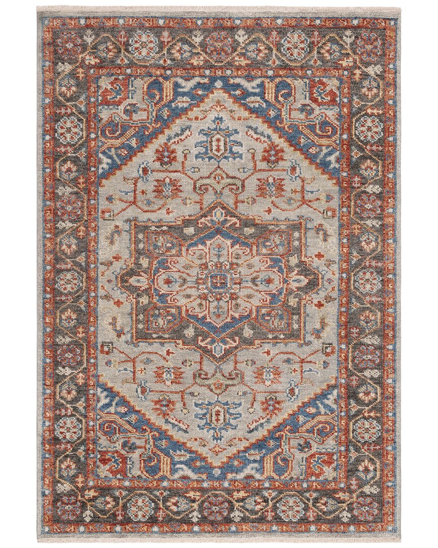 Safavieh Samarkand Hand Knotted Wool-blend Rug In Grey