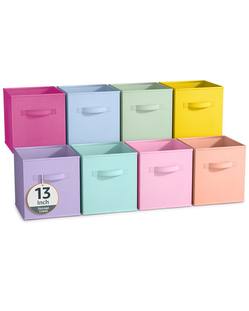 Sorbus 13in 8 Pack Collapsible Fabric Storage Bins In Multi