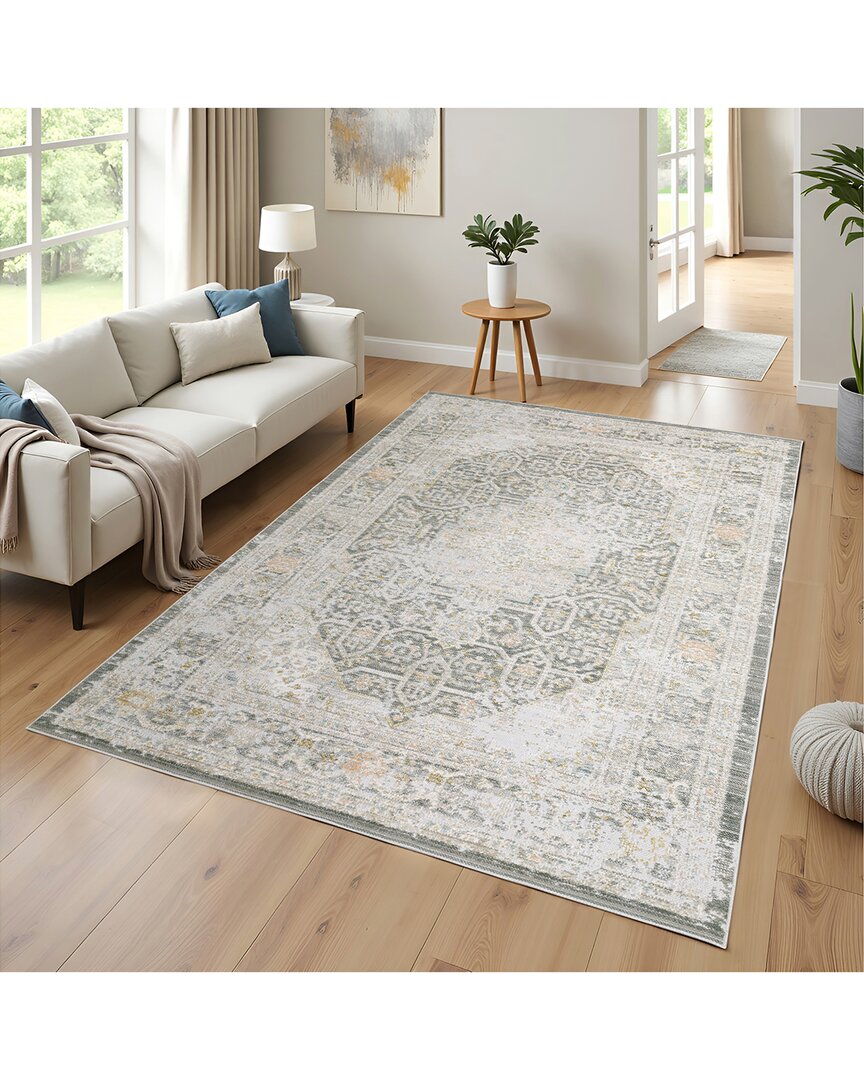 Stylehaven Candler Vintage Traditional Medallion Rug In Gray