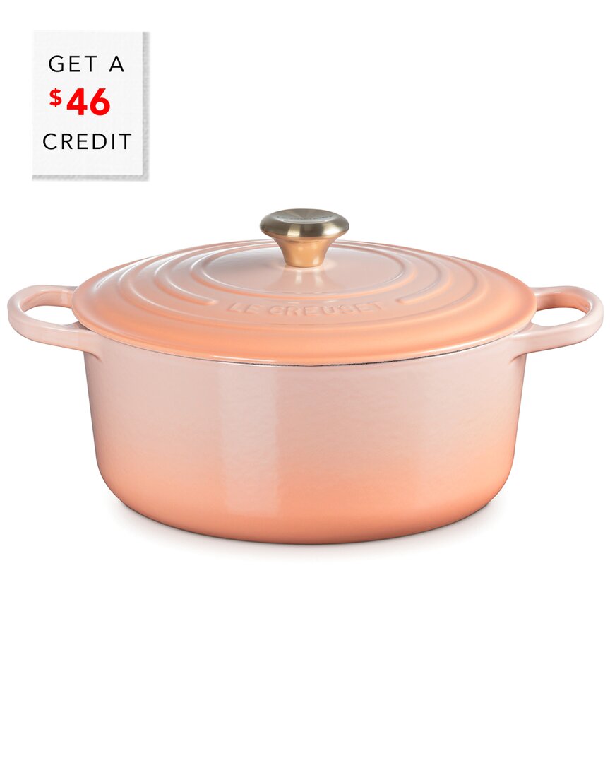 Le Creuset 7.25-qt. Signature Enameled Cast Iron Round Dutch Oven In Orange