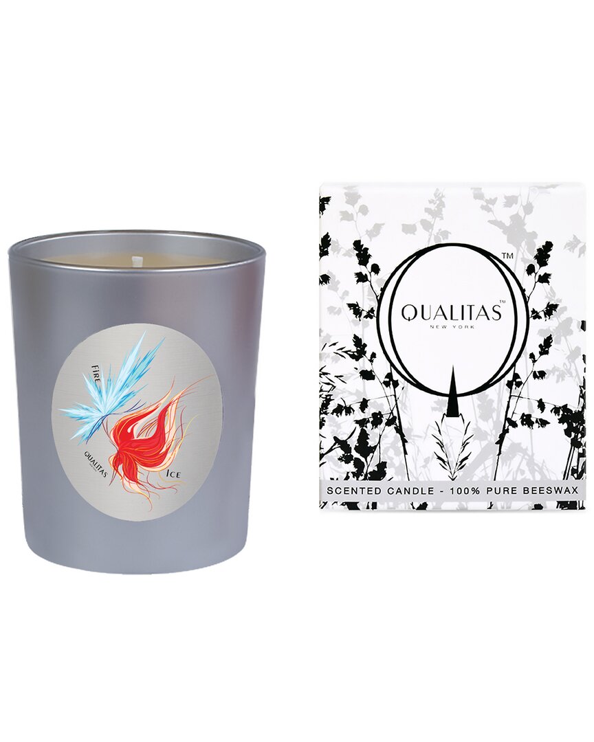 Qualitas Candles Fire & Ice Candle In Silver