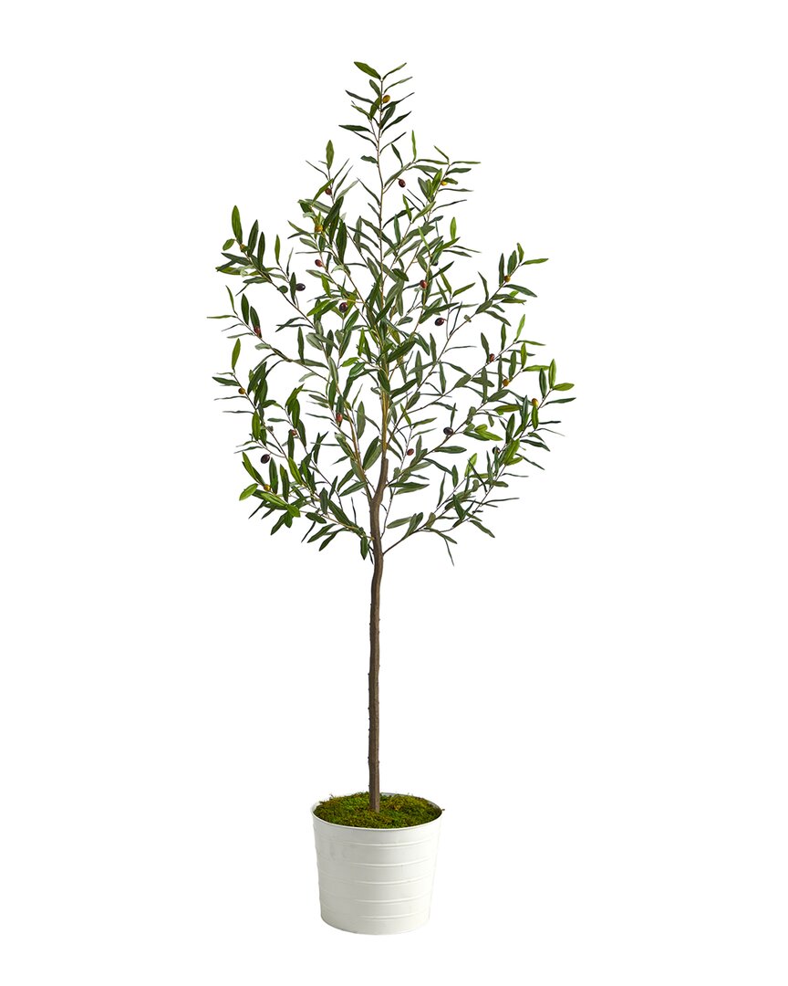 Nearly Natural 70in Olive Artificial Tree In Planter In Green