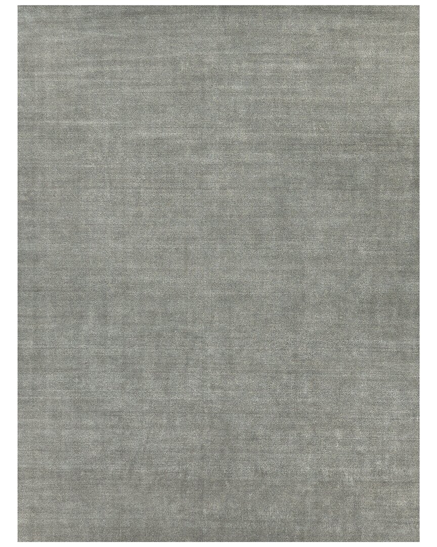Exquisite Rugs Sanctuary Hand-loomed New Zealand Wool & Bamboo Silk Brown Area Rug