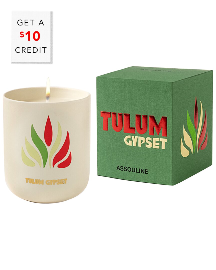 Shop Assouline Tulum Gypset Travel From Home Candle With $10 Credit In White