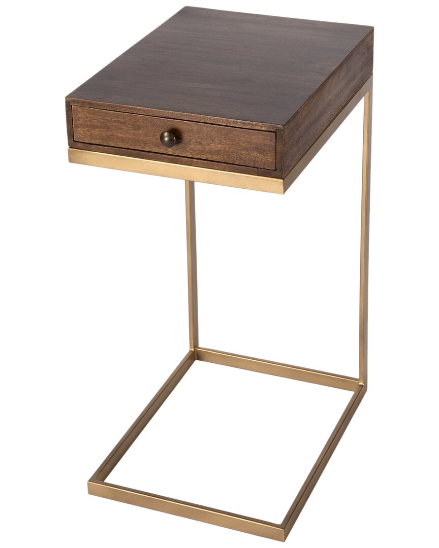 Butler Specialty Company Alec C Shaped End Table In Brown