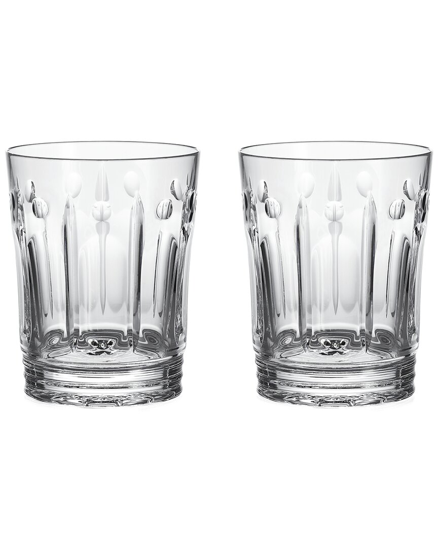 Waterford Winter Wonders Rose Double Old Fashioned Glass Set, 2 Pieces
