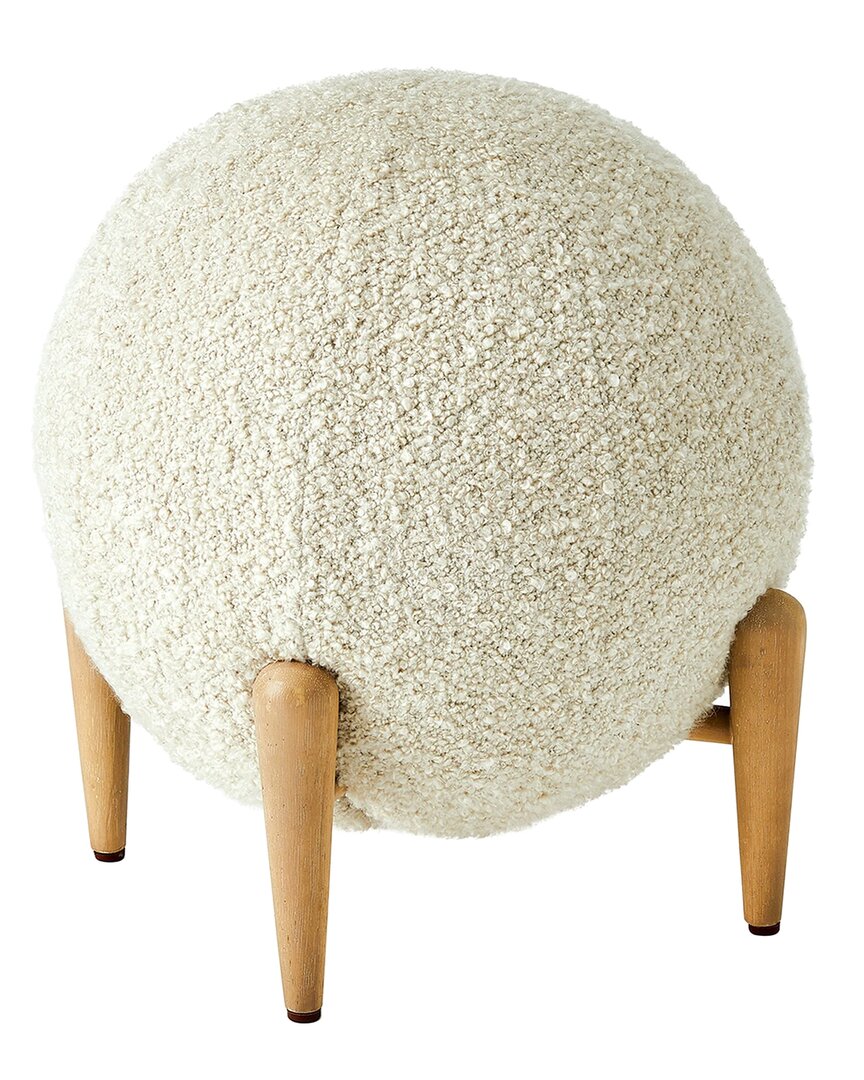 Global Views Shearling Ball Stool