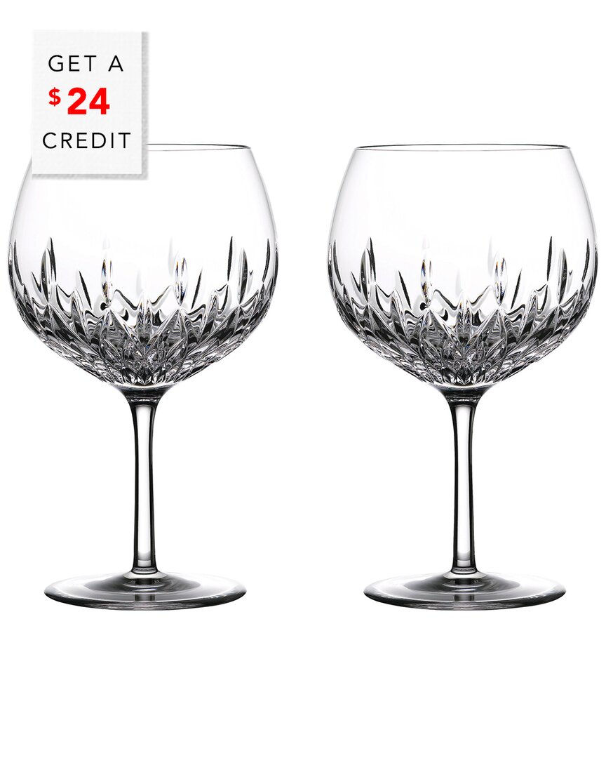 Waterford Lismore Crystal Wine Glass 18.5cm In Transparent