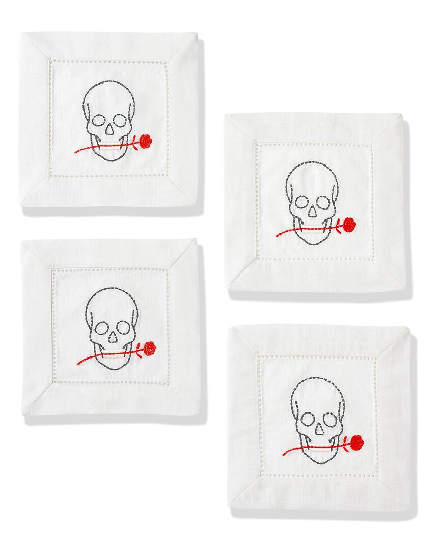Tiramisu Till Death Do Us Part Cocktail Napkins Set In White