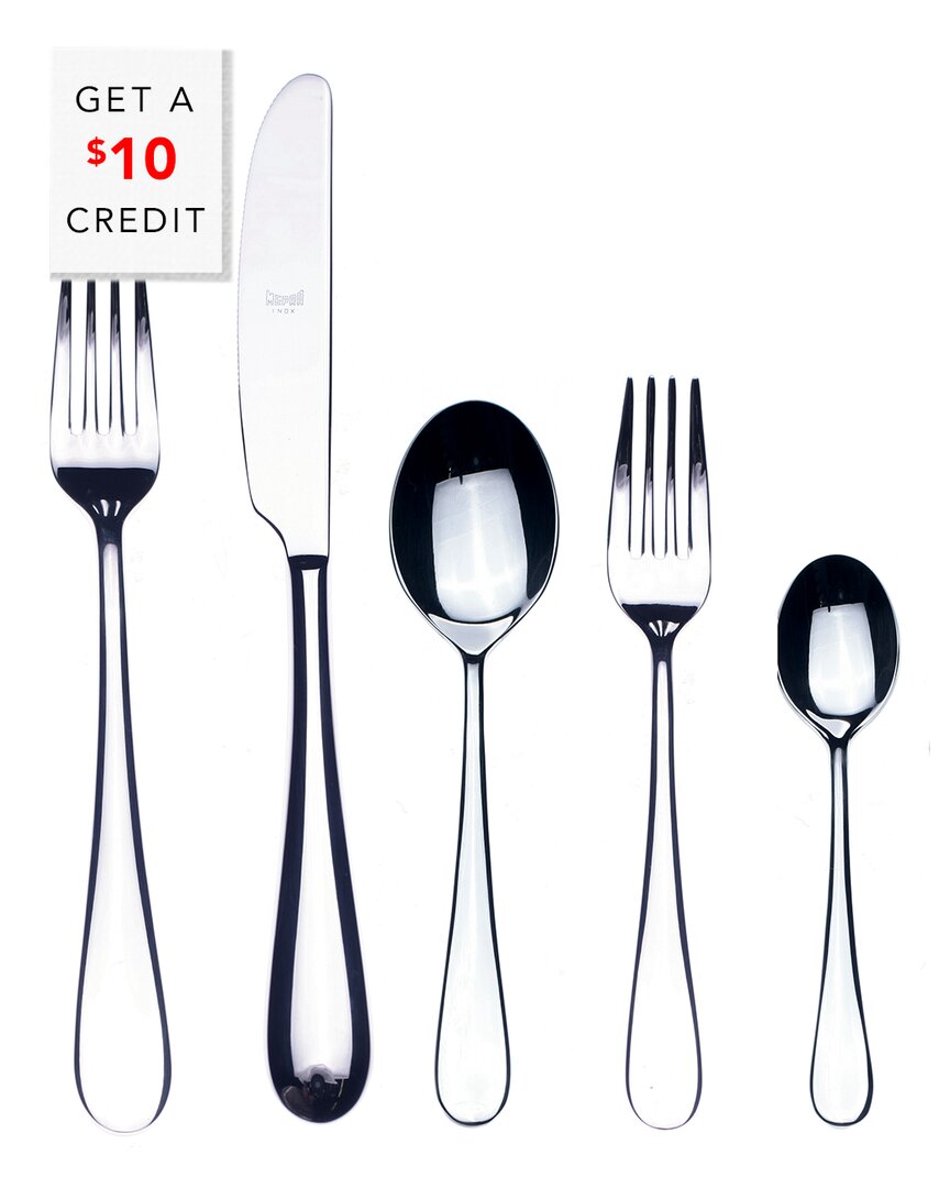Mepra 5pc Flatware Set With $10 Credit In Animal Print