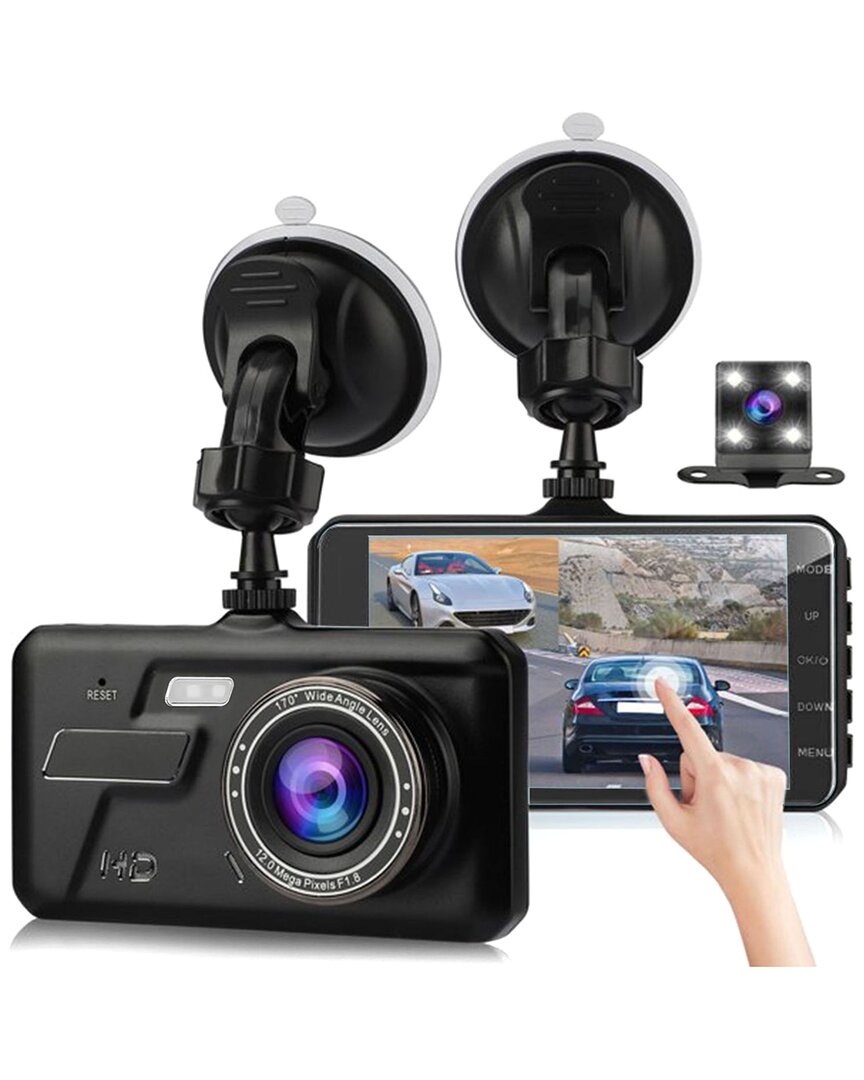 Fresh Fab Finds Imountek 1080p Dual Dash Cam Touch Car Camera Recorder In Black