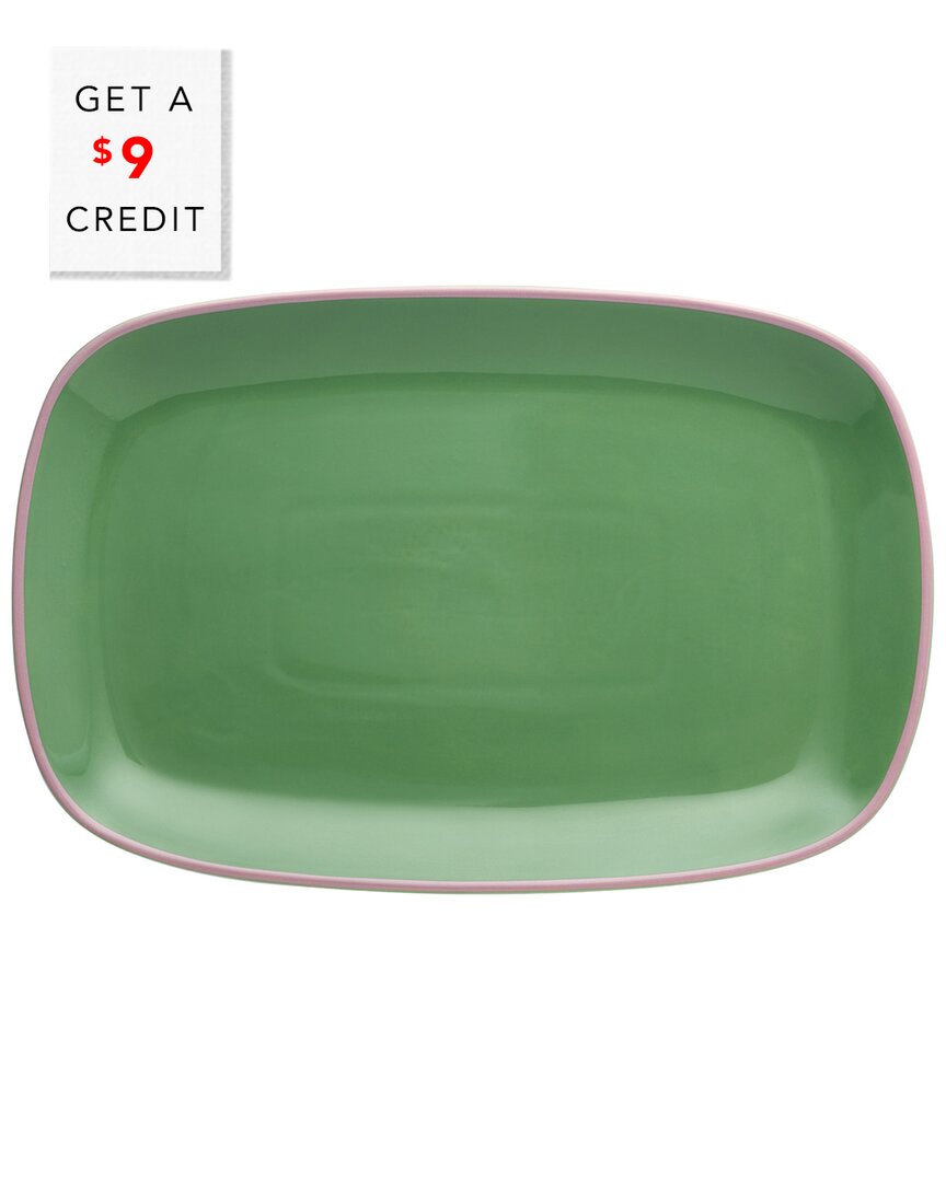 Shop Kate Spade New York Make It Pop Green Platter