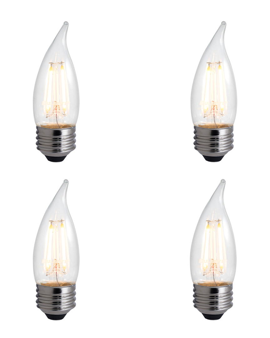 Bulbrite Set Of 4 Led 4w Dimmable Light Bulbs