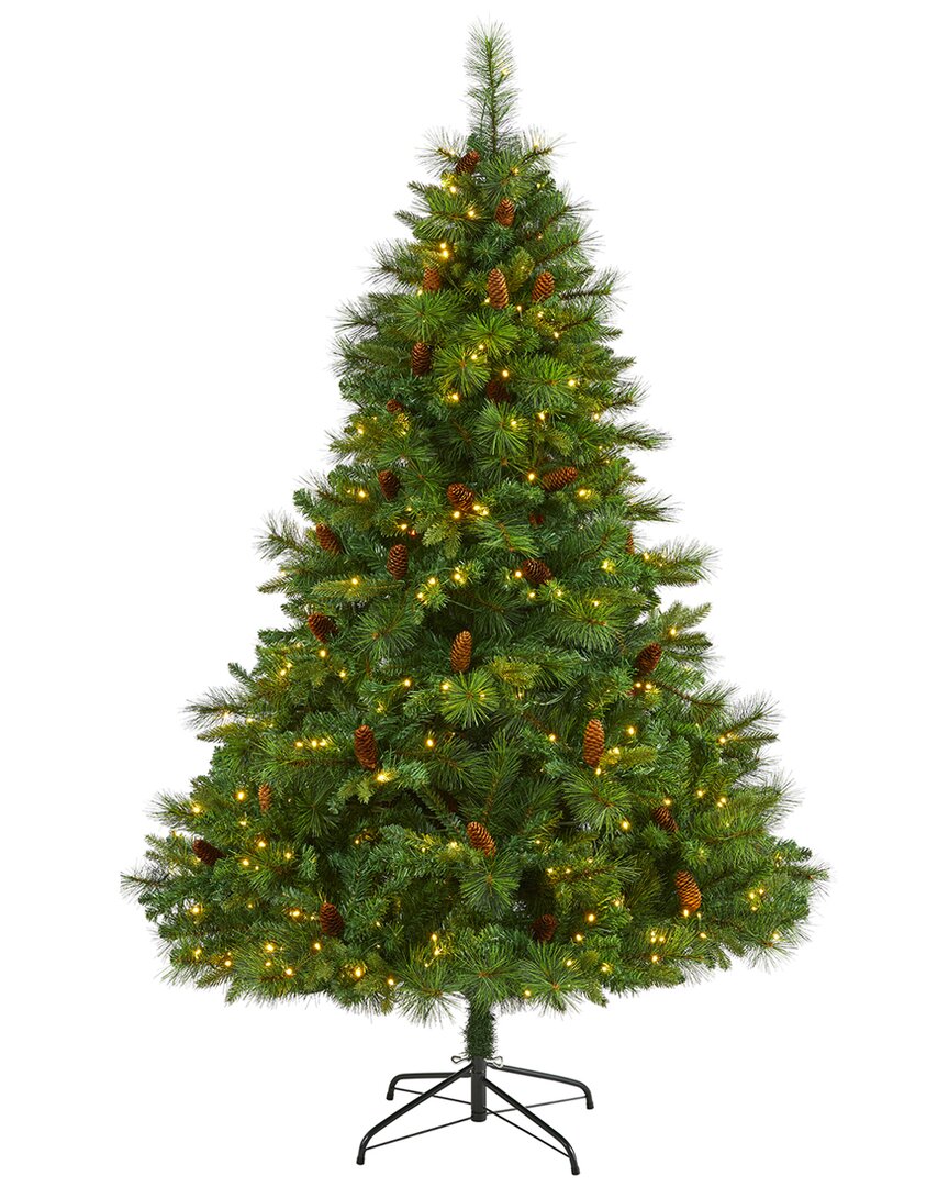 Nearly Natural 6ft West Virginia Full Bodied Mixed Pine Artificial Christmas  Tree In Green