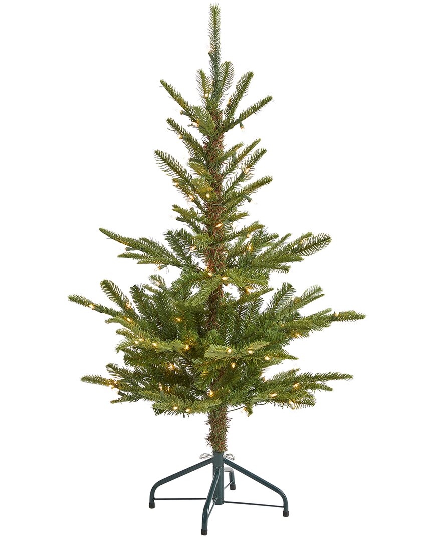 Nearly Natural 4ft Layered Washington Spruce Artificial Christmas Tree In Green