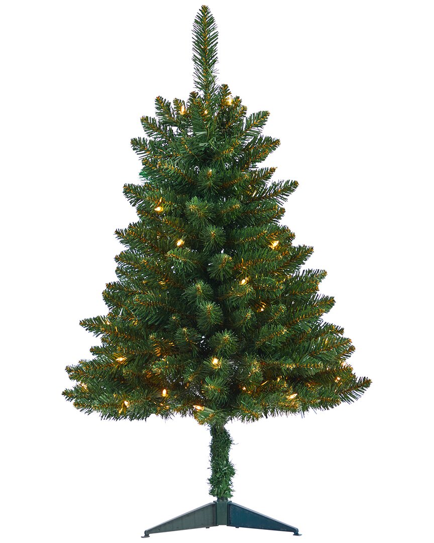 Nearly Natural 3ft Northern Rocky Spruce Artificial Christmas Tree In Green