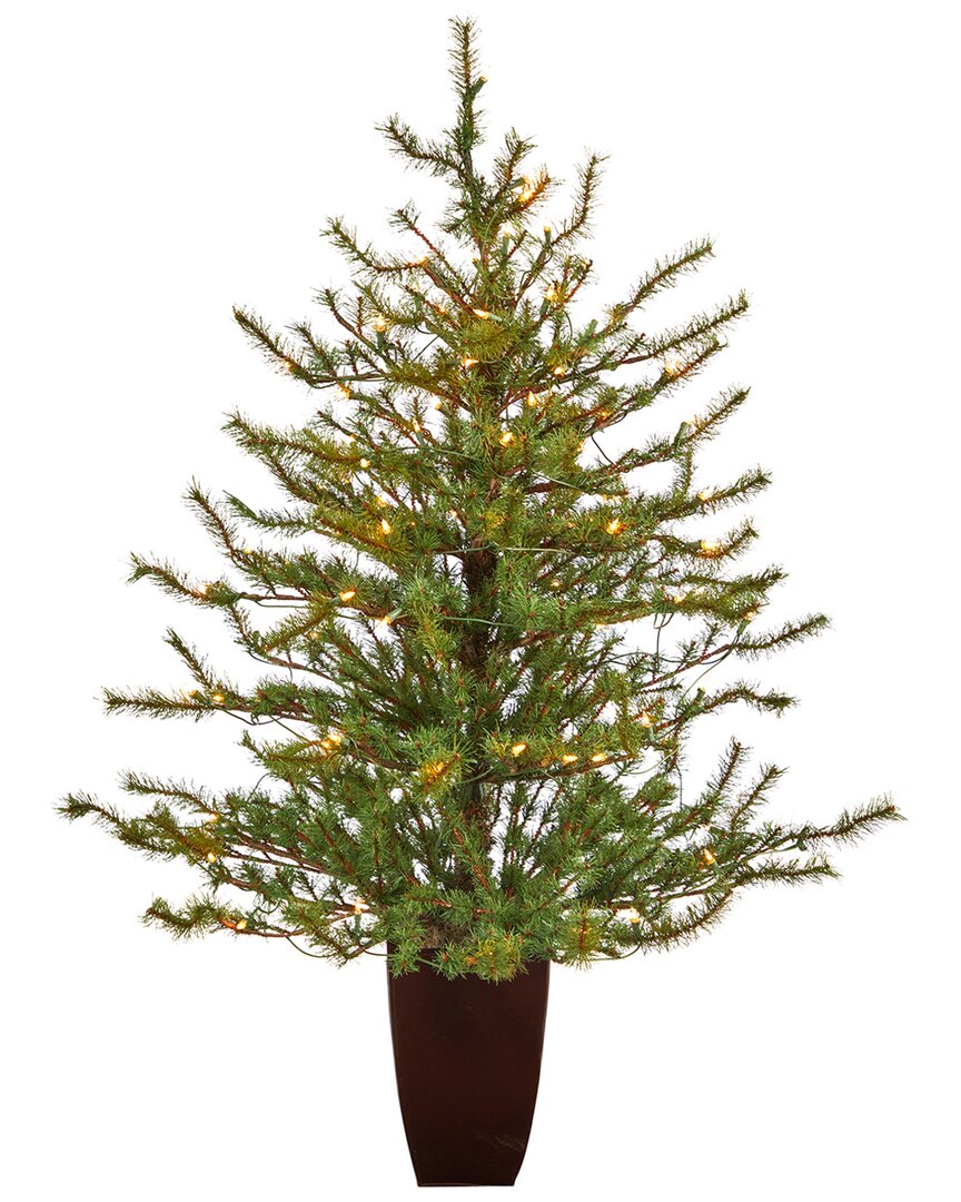 Nearly Natural 52in Vancouver Mountain Pine Artificial Christmas Tree In Green