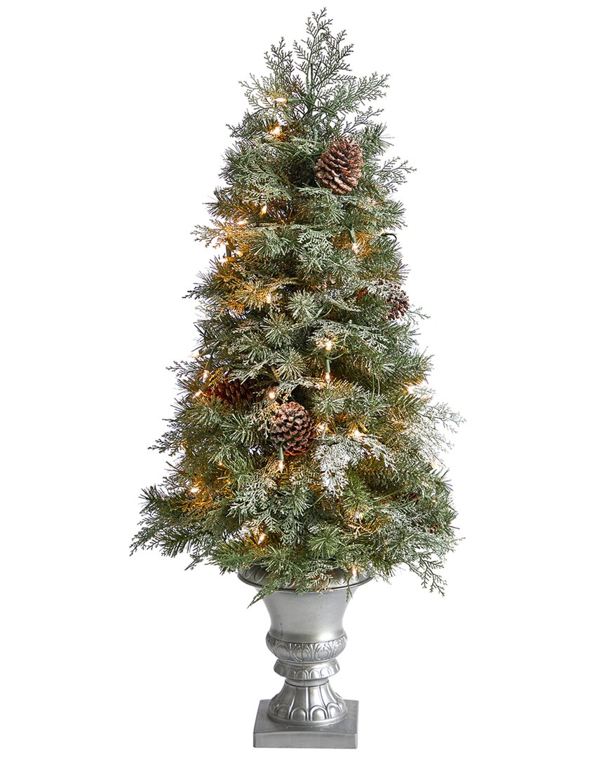 Nearly Natural 4ft English Pine Artificial Christmas Tree In Green
