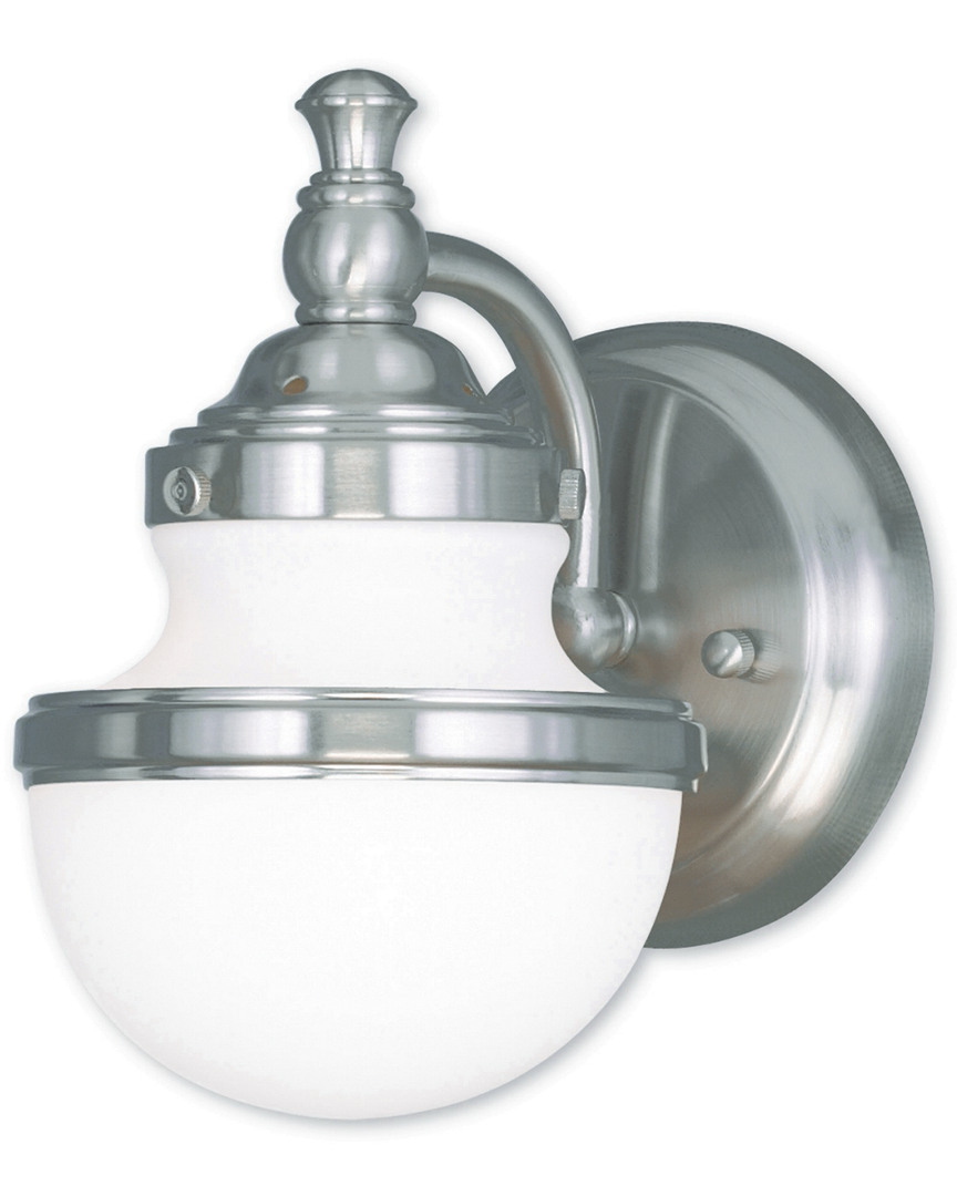 Livex Lighting Livex Oldwick 1-light Bn Bath-light/wall Sconce