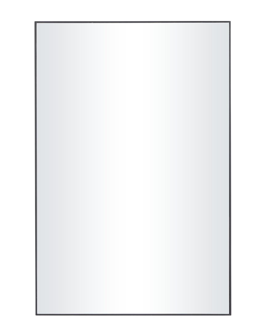 Peyton Lane Wood Simplistic Wall Mirror With Thin Minimalistic Frame In Black