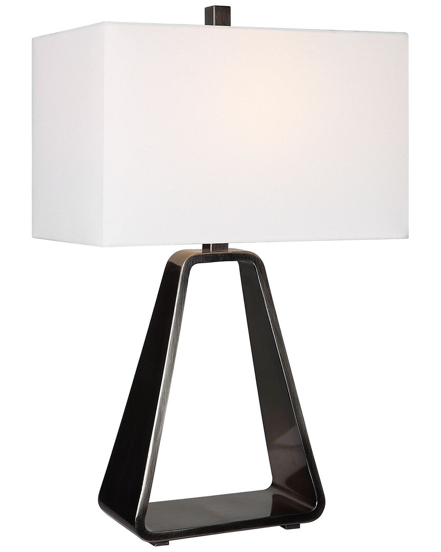 Uttermost Halo Modern Open Table Lamp In Silver