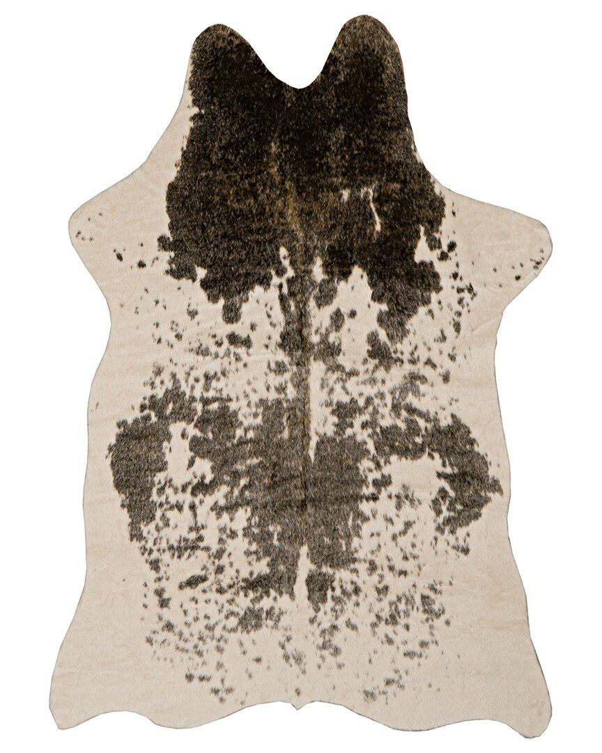 Linon Speckle Design Area Rug In Brown