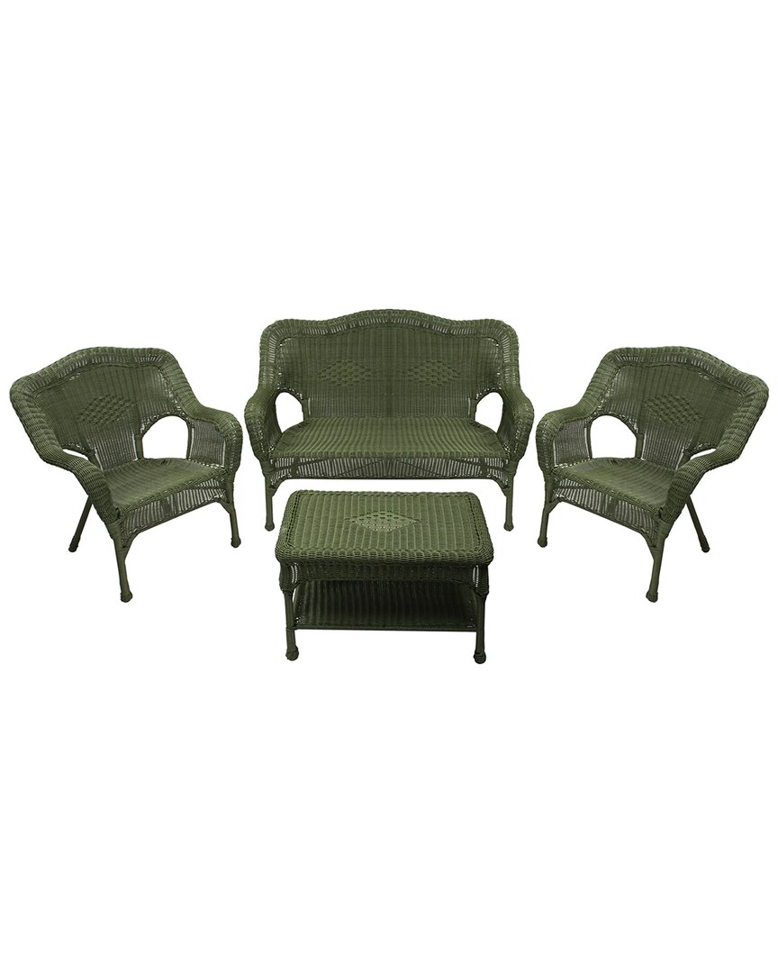 Northlight 4pc Wicker Outdoor Patio Conversation Set