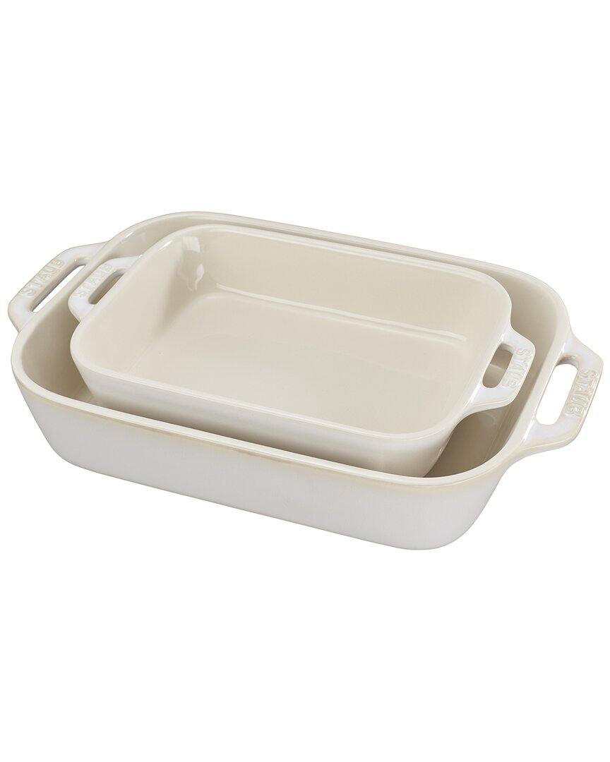Staub Ceramic 2-pc Rectangular Baking Dish Set