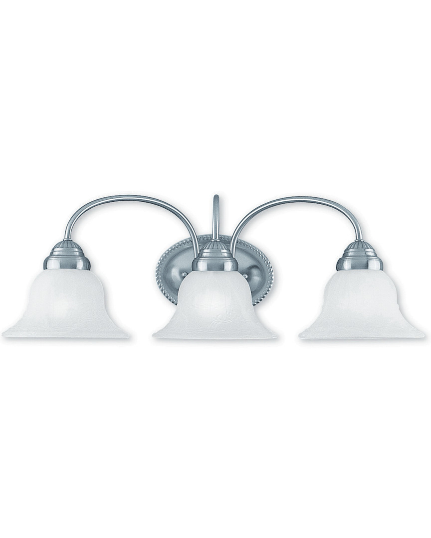 Livex Lighting Livex Edgemont 3-light Brushed Nickel Bath-light