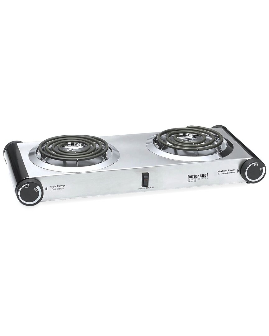 Better Chef Stainless Steel Electric Double Burner