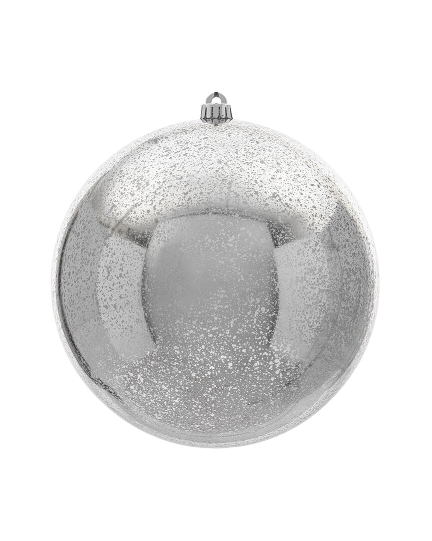 Vickerman 10in Silver Shiny Mercury Ball Ornament