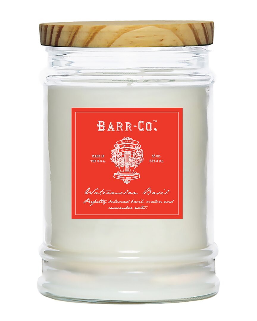 Barr-co. Watermelon Basil Tumbler Candle In Clear