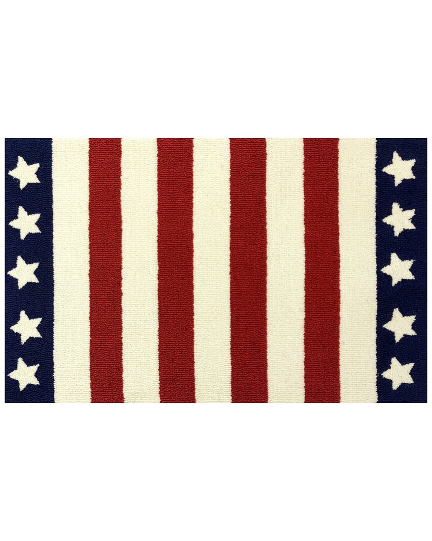 The Rug Market Stars & Stripes 30x48in Doormat In Red
