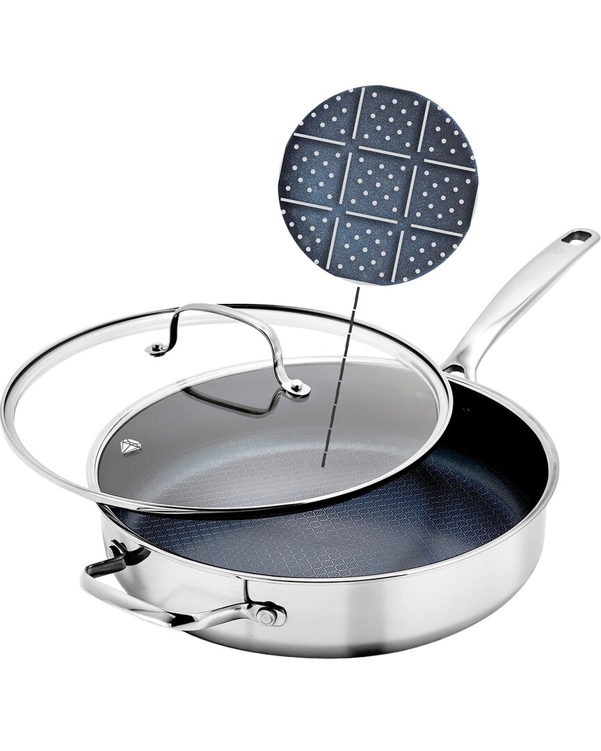 Blue Diamond Diamond Bond 4qt Hybrid Stainless Steel Sauté Pan With Lid
