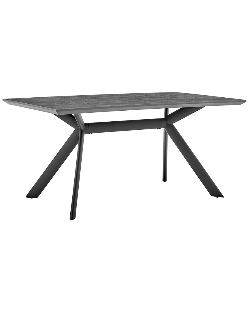 Armen Living Margot Rectangular Dining Table In Gray