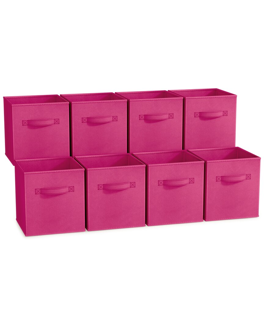 Sorbus 11in 8 Pack Foldable Storage Bins In Multi