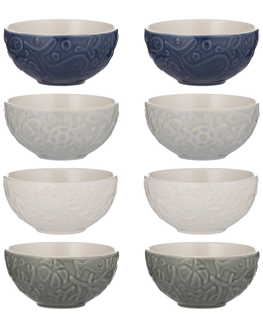 Mason Cash Set Of 8 Nautical Food Prep Bowls In Multi