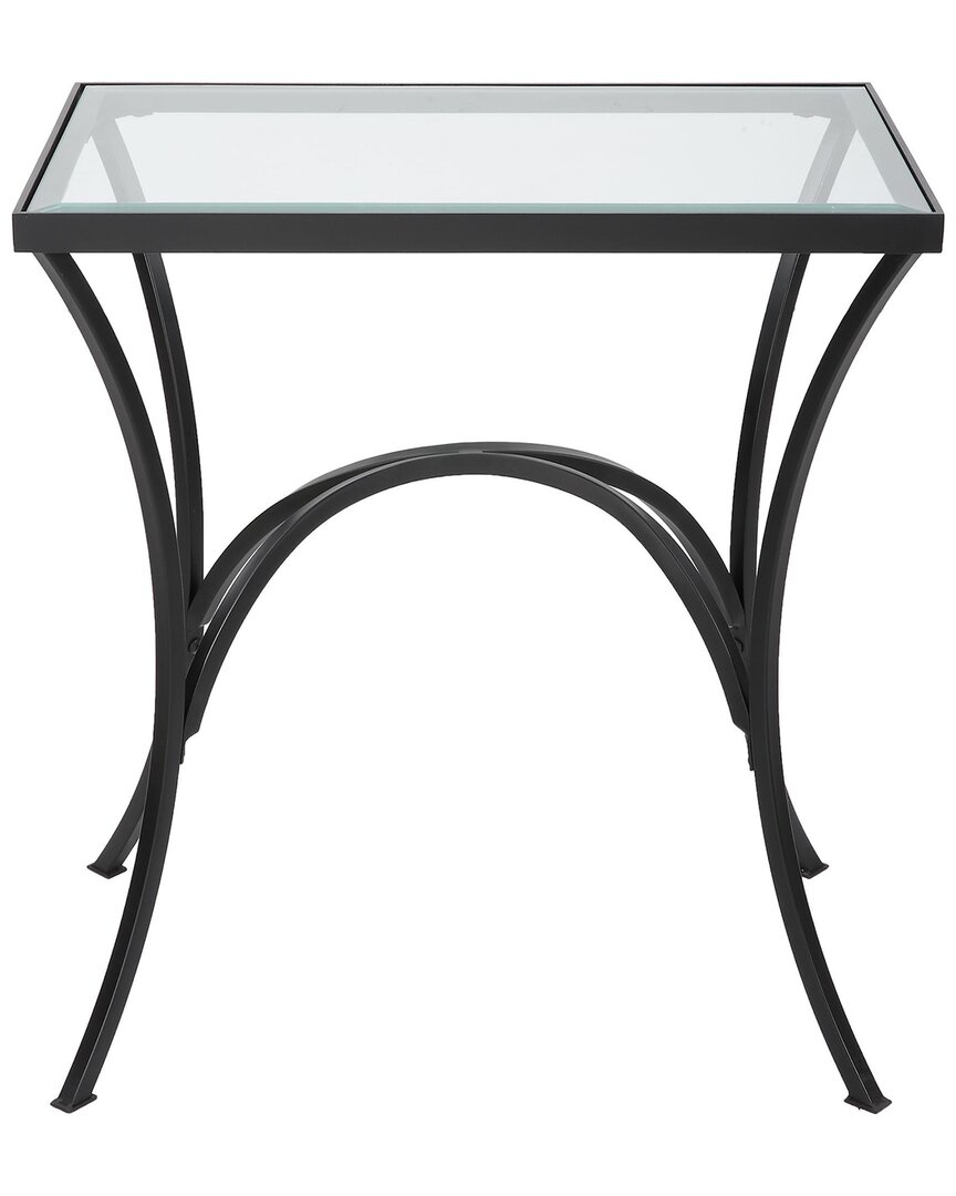 Uttermost Alayna Metal & Glass End Table