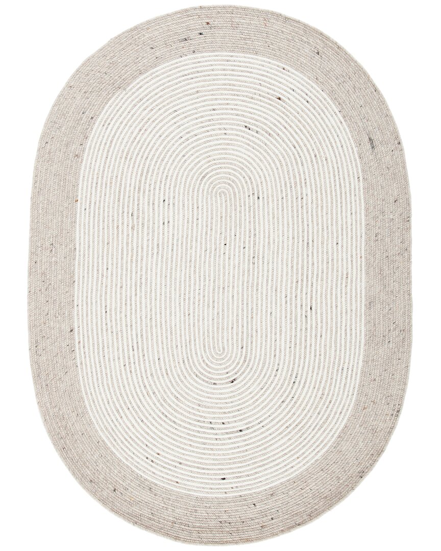Safavieh Dnu Braided Wool-blend Area Rug In Beige
