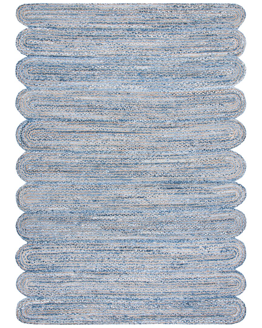 Safavieh Dnu  Cape Cod Jute & Cotton Area Rug In Blue