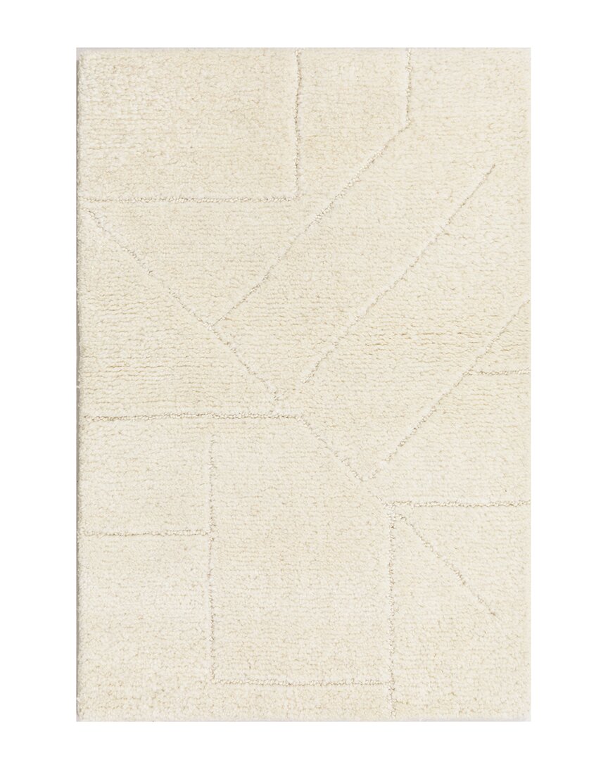 Obeetee Quartz Wool Rug In White