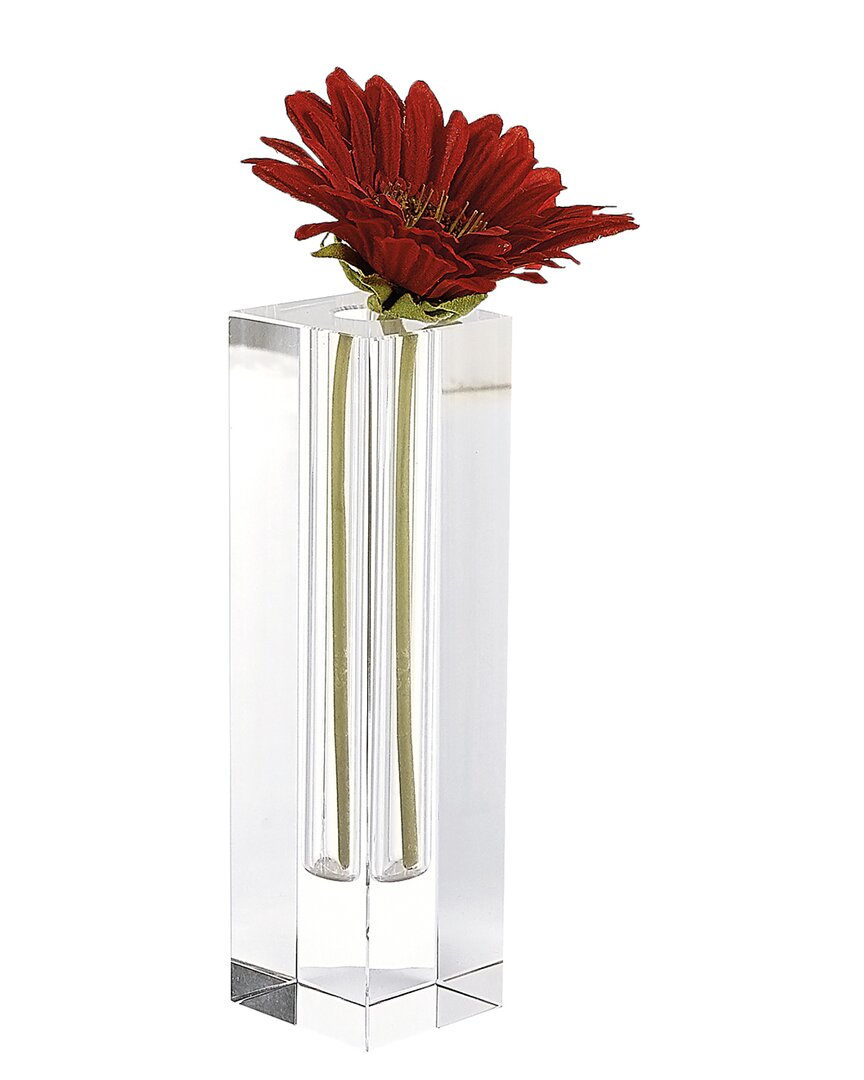 Badash Crystal Donovan Handcrafted Crystal Bud Vase In Brown
