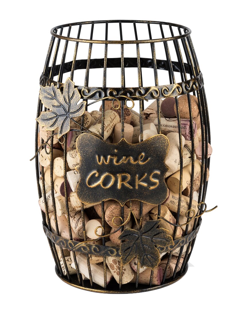 True Wine Barrel Cork Display In Bronze