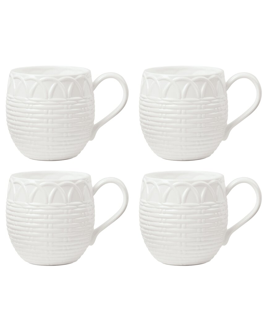 Lenox Set Of 4 Wicker Creek Mugs