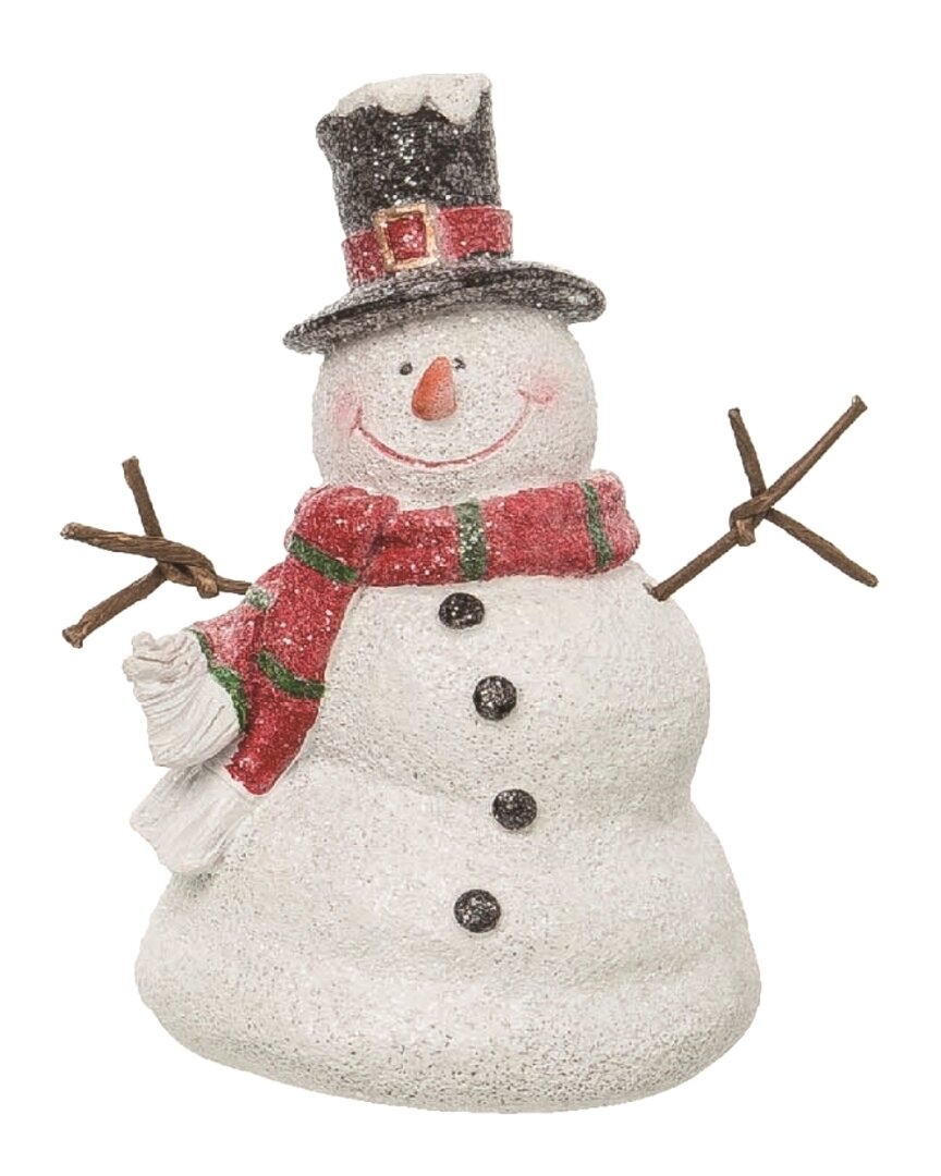 Shop Transpac Resin Multicolored Christmas Snowman Figurine